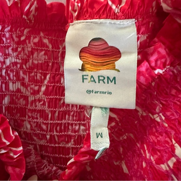 FARM Rio Red and Pink Mini Dress - Picture 6 of 7